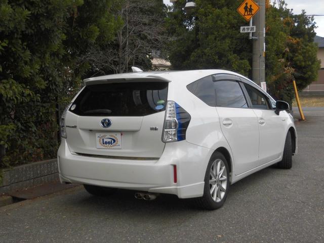 プリウスアルファ Ｓツーリングセレクション　アルパイン８インチナビ　地デジ　Ｂカメラ　Ｂｌｕｅｔｏｏｔｈ　モデリスタエアロ　マフラー　ＬＥＤ　スマートキー（5枚目）