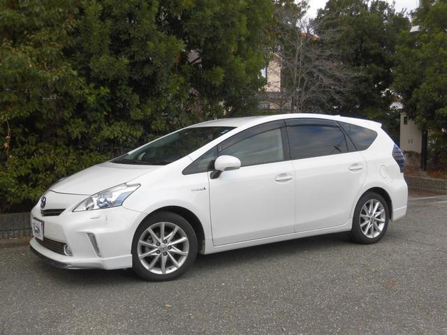 プリウスアルファ Ｓツーリングセレクション　アルパイン８インチナビ　地デジ　Ｂカメラ　Ｂｌｕｅｔｏｏｔｈ　モデリスタエアロ　マフラー　ＬＥＤ　スマートキー（8枚目）