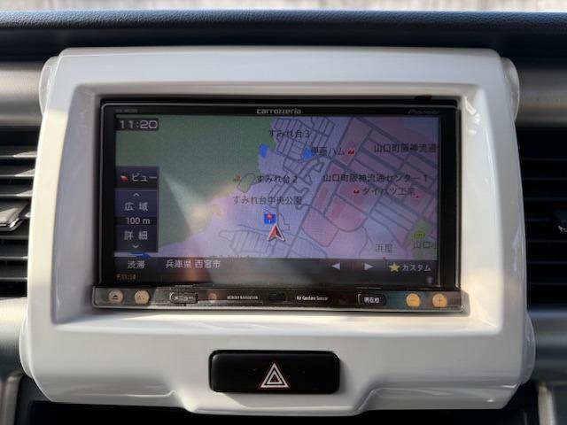 ハスラー Ｇ　禁煙車　５ＭＴ　メモリーナビ　フルセグＴＶ　Ｂｌｕｅｔｏｏｔｈ　外品アルミホイール　電動格納ドアミラー　キーレスエントリー（21枚目）