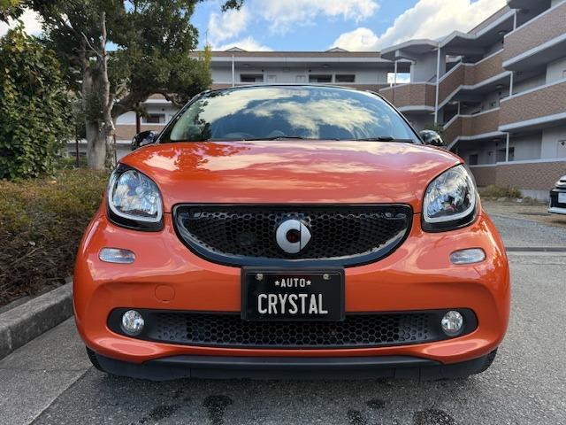 スマートフォーフォー ターボ　禁煙車　ターボ　ＥＴＣ　ガラスルーフ　黒革　シートヒーター　ドライブレコーダー　ＩＳＯ　ＦＩＸ　アルミ　キーレスエントリー（7枚目）