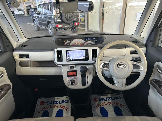 ムーヴキャンバス ＧメイクアップＶＳ　ＳＡ３　ナビ　全方位カメラ　ドラレコ　前後衝突被害軽減ブレーキ　ナビ　全方位カメラ　ドラレコ　オートＡＣ　オートライト　キーレスプッシュスタート　シートヒーター　両側電動スライドドア　アイドリングストップ（2枚目）