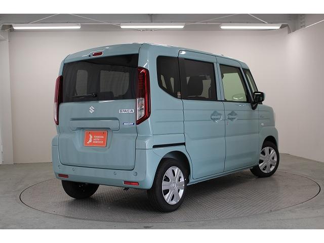 スペーシア ハイブリッドＸ　軽自動車　届出済未使用車　衝突被害軽減ブレーキ　パワステ　パワーウィンドウ　エアコン　エアバッグ　アイドリングストップ　スマートキー　ＡＢＳ（6枚目）