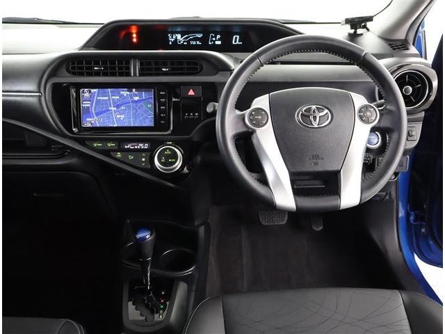 アクア Gブラックソフトレザーセレクション フルセグ メモリーナビ DVD再生 バックカメラ ワンオーナー(4枚目)