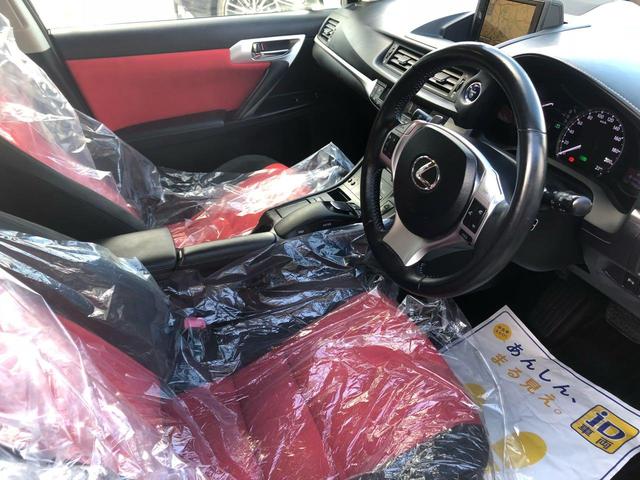 CT200h バージョンC スピンドル後期仕様 赤シート(6枚目)