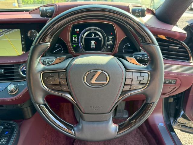 ＬＳ ５００ｈ　エグゼクティブ　／マークレビンソン／デジタルインナーミラー／ＢＳＭ／ＨＵＤ／全周囲カメラ／衝突軽減／レーダークルーズ／レーンキープ／コーナーセンサー／パワーバックドア／シートヒーター・エアコン／ＥＴＣ／パワーシート（40枚目）