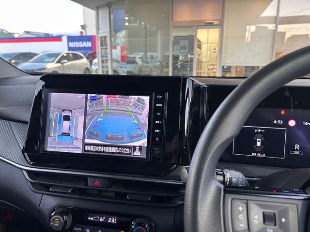 ノート １．２　Ｘ　純正１６アルミ　ＬＥＤライト　アラウンドモニタ　リアカメラ　衝突被害軽減ブレ－キ　全方位カメラ　ＥＴＣ付　アルミ　ＬＥＤヘッドライト　レーンアシスト　インテリジェントキー　ドラレコ　アイドリングストップ　ワンセグＴＶ　ＴＶナビ　サイドカメラ　ＡＢＳ（5枚目）