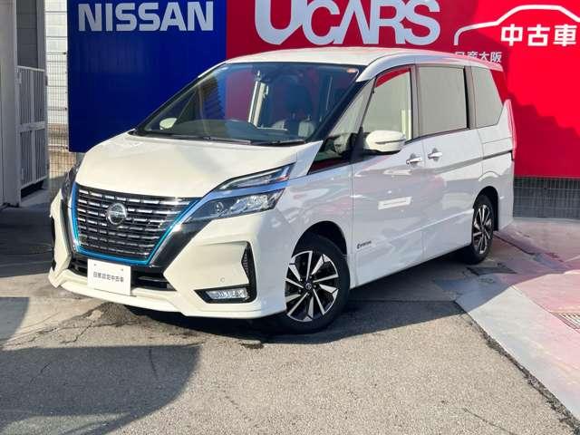 セレナ ｅ－パワー　ハイウェイスターＶ　防水シート　後席モニタ　１０ワイドナビＴＶ　バックカメラ　左右ハンズフリーオート　プロパイロット　オートブレーキホールド　前ドラレコ　純正１６アルミ　日産プレミアム認定中古車保証２４ケ月（2枚目）