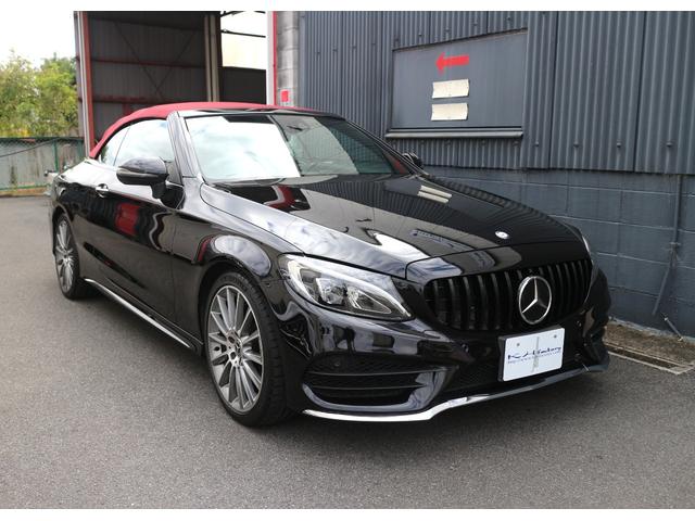 Cクラス C180カブリオレスポーツ レザーエクスクルーシブパッケージ レッドソフトトップ 赤レザーシート AMG19インチアルミ ブラインドスポットモニター LEDヘッドライト パドルシフト(8枚目)