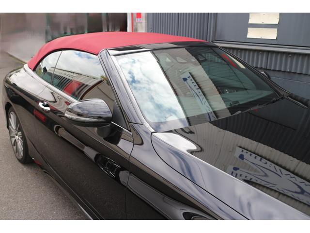 Cクラス C180カブリオレスポーツ レザーエクスクルーシブパッケージ レッドソフトトップ 赤レザーシート AMG19インチアルミ ブラインドスポットモニター LEDヘッドライト パドルシフト(13枚目)