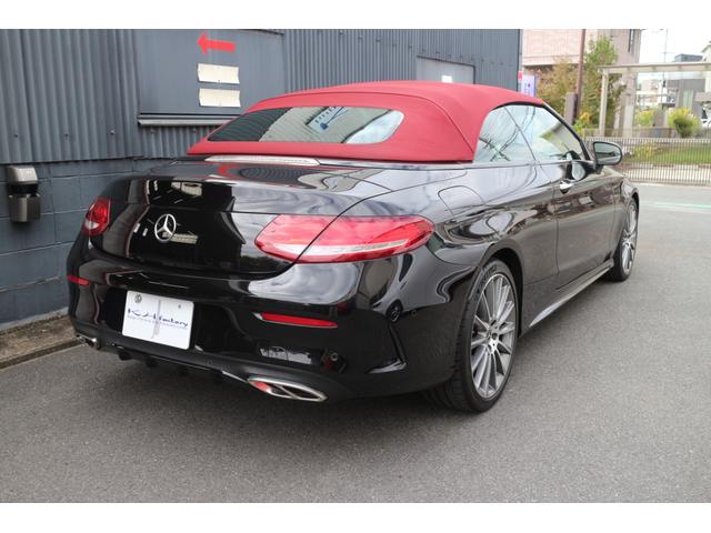 Cクラス C180カブリオレスポーツ レザーエクスクルーシブパッケージ レッドソフトトップ 赤レザーシート AMG19インチアルミ ブラインドスポットモニター LEDヘッドライト パドルシフト(45枚目)