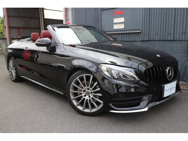 Cクラス C180カブリオレスポーツ レザーエクスクルーシブパッケージ レッドソフトトップ 赤レザーシート AMG19インチアルミ ブラインドスポットモニター LEDヘッドライト パドルシフト(48枚目)