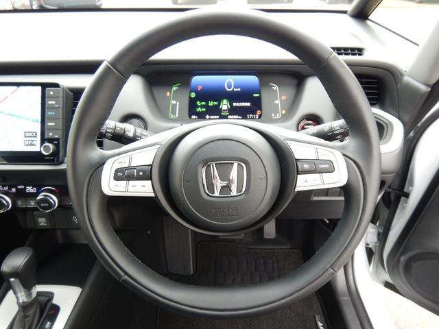e:HEVホーム ・・当社デモカー ホンダセンシング 革コンビグレー内装 9インチナビ・CD録再スマホ連携対応・バックカメラ 障害物センサー サイド&カーテンエアバック 衝突軽減装置 車間&車線維持クルコン(58枚目)