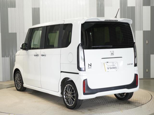 N-BOXカスタム ターボ 元当社デモカー 9型コネクトナビ 衝突軽減ブレーキ 急アクセル抑制機能 ナビ連動ドラレコ Pセンサー サイド&カーテンAB 両側PSD シートヒーター 電子パーキング ブレーキホールド ETC(8枚目)