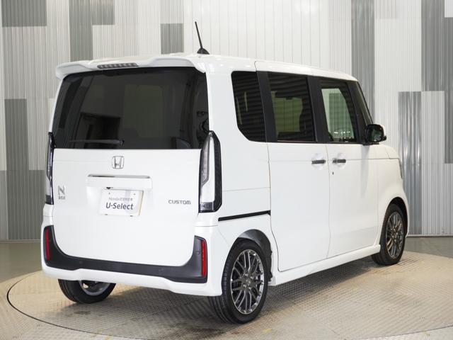 N-BOXカスタム ターボ 元当社デモカー 9型コネクトナビ 衝突軽減ブレーキ 急アクセル抑制機能 ナビ連動ドラレコ Pセンサー サイド&カーテンAB 両側PSD シートヒーター 電子パーキング ブレーキホールド ETC(26枚目)