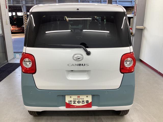 ムーヴキャンバス ストライプスＧ　衝突被害軽減ブレーキ　横滑り防止装置　オートマチックハイビーム　アイドリングストップ　ステアリングスイッチ　オートライト　キーフリーシステム　オートエアコン　ナビ　ドラレコ　ＥＴＣ　マット（5枚目）