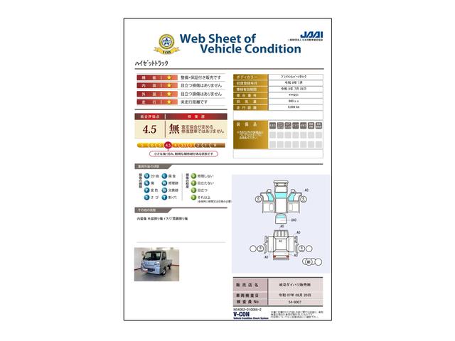 車両状態評価書