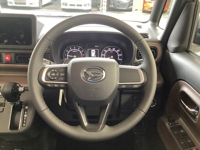 ムーヴキャンバス セオリーG 衝突被害軽減ブレーキ 横滑り防止装置 4WD オートハイビーム アイドリングストップ ステアリングスイッチ オートライト キーフリーシステム オートエアコン パノラマカメラ(27枚目)