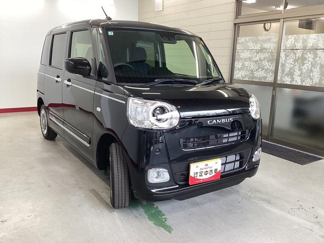 ムーヴキャンバス セオリーＧ　衝突被害軽減ブレーキ　横滑り防止装置　４ＷＤ　オートハイビーム　アイドリングストップ　ステアリングスイッチ　オートライト　キーフリーシステム　オートエアコン　パノラマカメラ（6枚目）
