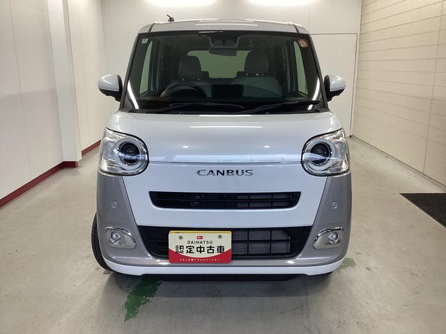 ムーヴキャンバス ストライプスＧ　衝突被害軽減ブレーキ　横滑り防止装置　４ＷＤ　オートハイビーム　アイドリングストップ　ステアリングスイッチ　オートライト　キーフリー　オートエアコン　ナビ　パノラマカメラ　ドラレコ　ＥＴＣ　マット（2枚目）