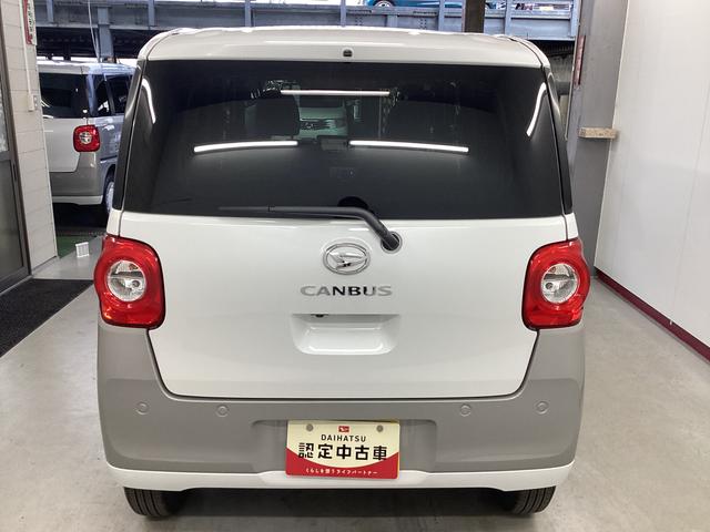 ムーヴキャンバス ストライプスＧ　衝突被害軽減ブレーキ　横滑り防止装置　４ＷＤ　オートハイビーム　アイドリングストップ　ステアリングスイッチ　オートライト　キーフリー　オートエアコン　ナビ　パノラマカメラ　ドラレコ　ＥＴＣ　マット（3枚目）