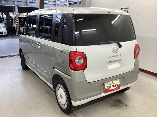 ムーヴキャンバス ストライプスＧ　衝突被害軽減ブレーキ　横滑り防止装置　４ＷＤ　オートハイビーム　アイドリングストップ　ステアリングスイッチ　オートライト　キーフリー　オートエアコン　ナビ　パノラマカメラ　ドラレコ　ＥＴＣ　マット（9枚目）