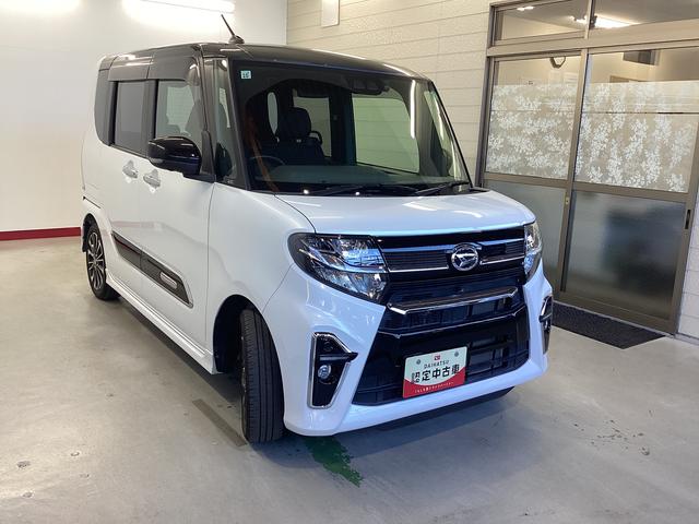 タント カスタムＲＳ　衝突被害軽減ブレーキ　横滑り防止装置　オートハイビーム　アイドリングストップ　ステアリングスイッチ　オートライト　キーフリー　オートエアコン　ナビ　ドラレコ　パノラマカメラ　ＥＴＣ　マット　バイザー（6枚目）