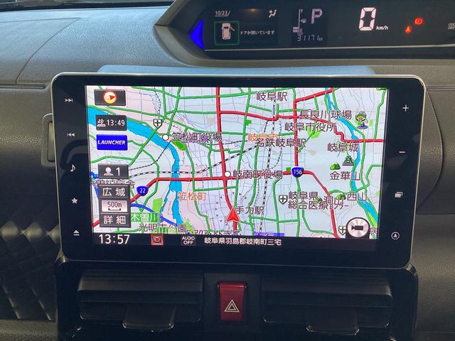 タント カスタムＲＳ　衝突被害軽減ブレーキ　横滑り防止装置　オートハイビーム　アイドリングストップ　ステアリングスイッチ　オートライト　キーフリー　オートエアコン　ナビ　ドラレコ　パノラマカメラ　ＥＴＣ　マット　バイザー（10枚目）