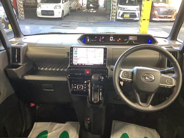 タント カスタムＲＳ　衝突被害軽減ブレーキ　横滑り防止装置　オートハイビーム　アイドリングストップ　ステアリングスイッチ　オートライト　キーフリー　オートエアコン　ナビ　ドラレコ　パノラマカメラ　ＥＴＣ　マット　バイザー（16枚目）