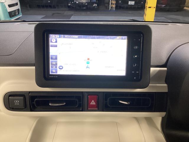 ムーヴキャンバス ストライプスＧ　衝突被害軽減ブレーキ　横滑り防止装置　オートハイビーム　アイドリングストップ　ステアリングスイッチ　オートライト　キーフリーシステム　オートエアコン　ナビ　ドラレコ　パノラマカメラ　マット　バイザー（10枚目）