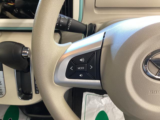 ムーヴキャンバス Xメイクアップリミテッド SAIII 衝突被害軽減ブレーキ 横滑り防止装置 オートハイビーム アイドリングストップ ステアリングスイッチ オートライト キーフリーシステム オートエアコン パノラマカメラ ETC マット バイザー(28枚目)