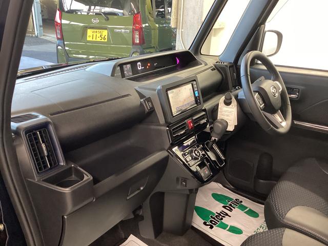 タント カスタムＲＳ　衝突被害軽減ブレーキ　横滑り防止装置　オートハイビーム　アイドリングストップ　ステアリングスイッチ　オートライト　キーフリー　オートエアコン　ナビ　ドラレコ　パノラマカメラ　ＥＴＣ　マット　バイザー（12枚目）