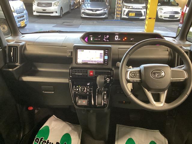 タント カスタムＲＳ　衝突被害軽減ブレーキ　横滑り防止装置　オートハイビーム　アイドリングストップ　ステアリングスイッチ　オートライト　キーフリー　オートエアコン　ナビ　ドラレコ　パノラマカメラ　ＥＴＣ　マット　バイザー（16枚目）