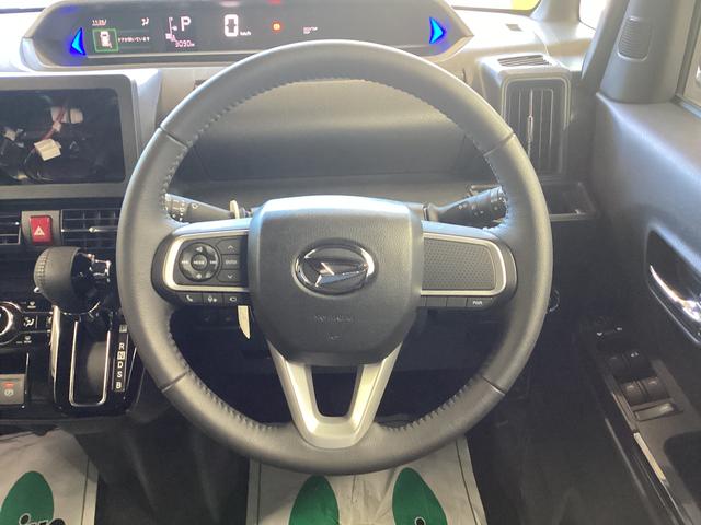 タント カスタムＲＳ　衝突被害軽減ブレーキ　横滑り防止装置　オートハイビーム　アイドリングストップ　ステアリングスイッチ　オートライト　キーフリーシステム　オートエアコン　パノラマカメラ　マット　バイザー（27枚目）