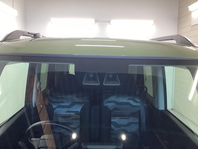 タント ファンクロス　衝突被害軽減ブレーキ　横滑り防止装置　オートハイビーム　アイドリングストップ　ステアリングスイッチ　オートライト　キーフリーシステム　オートエアコン　パノラマカメラ　マット　バイザー（19枚目）