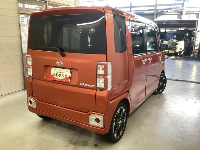 ウェイク GターボリミテッドSAIII 衝突被害軽減ブレーキ 横滑り防止装置 オートハイビーム アイドリングストップ ステアリングスイッチ オートライト キーフリーシステム オートエアコン モニター付きオーディオ マット バイザー(8枚目)