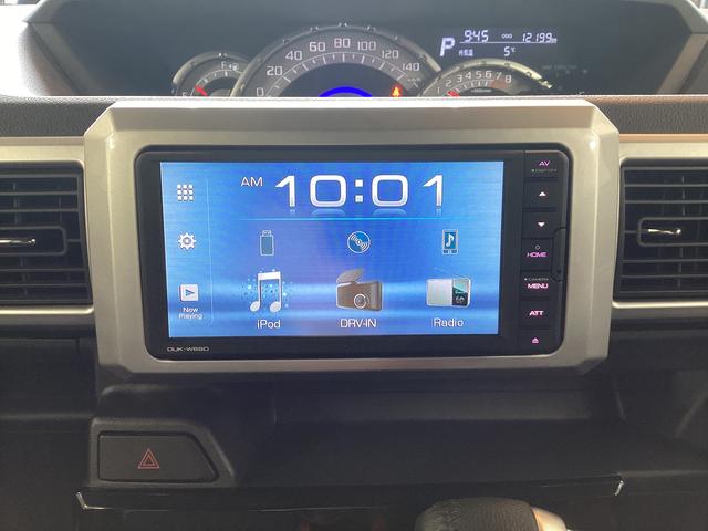 ウェイク GターボリミテッドSAIII 衝突被害軽減ブレーキ 横滑り防止装置 オートハイビーム アイドリングストップ ステアリングスイッチ オートライト キーフリーシステム オートエアコン モニター付きオーディオ マット バイザー(10枚目)