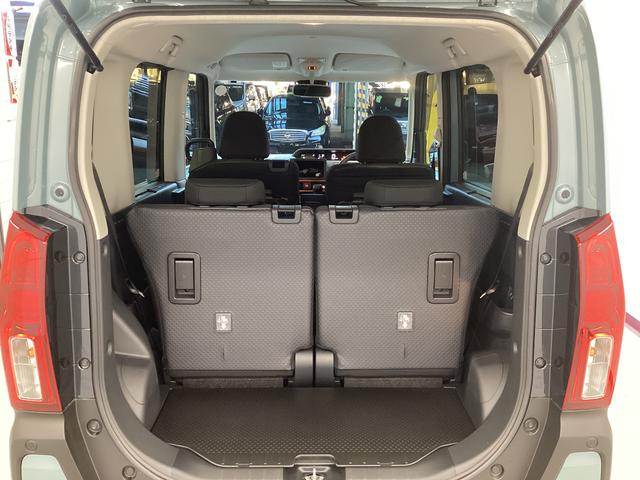 タント ファンクロスターボ　衝突被害軽減ブレーキ　横滑り防止装置　オートハイビーム　アイドリングストップ　ステアリングスイッチ　オートライト　キーフリーシステム　オートエアコン　パノラマカメラ　マット　バイザー（15枚目）