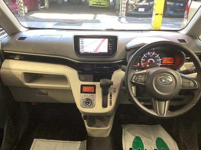 ムーヴ ＸリミテッドＩＩ　ＳＡＩＩＩ　衝突被害軽減ブレーキ　横滑り防止装置　オートハイビーム　アイドリングストップ　ステアリングスイッチ　オートライト　キーフリーシステム　オートエアコン　社外ナビ　マット　バイザー（16枚目）