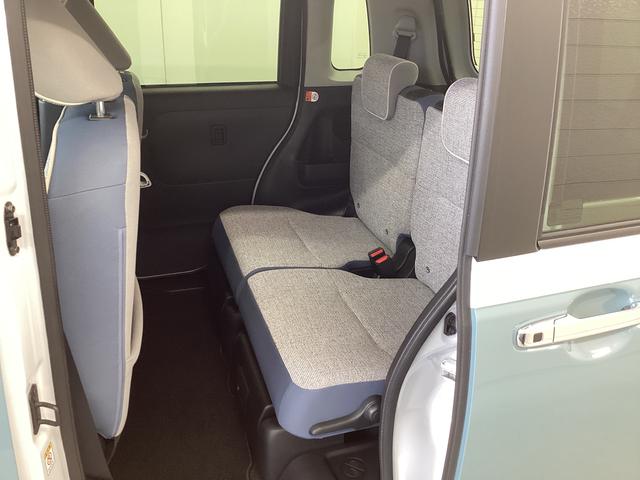 ムーヴキャンバス ストライプスGターボ 衝突被害軽減ブレーキ 横滑り防止装置 オートハイビーム アイドリングストップ ステアリングスイッチ オートライト キーフリーシステム オートエアコン パノラマカメラ マット バイザー(14枚目)