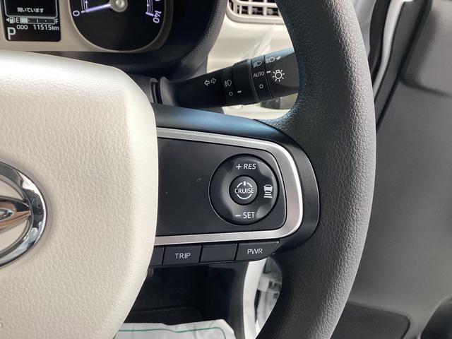 ムーヴキャンバス ストライプスGターボ 衝突被害軽減ブレーキ 横滑り防止装置 オートハイビーム アイドリングストップ ステアリングスイッチ オートライト キーフリーシステム オートエアコン パノラマカメラ マット バイザー(29枚目)