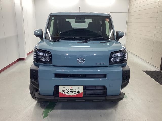 タフト Ｘ　衝突被害軽減ブレーキ　横滑り防止装置　オートハイビーム　アイドリングストップ　ステアリングスイッチ　オートライト　キーフリーシステム　オートエアコン　パノラマカメラ　マット　バイザー（2枚目）