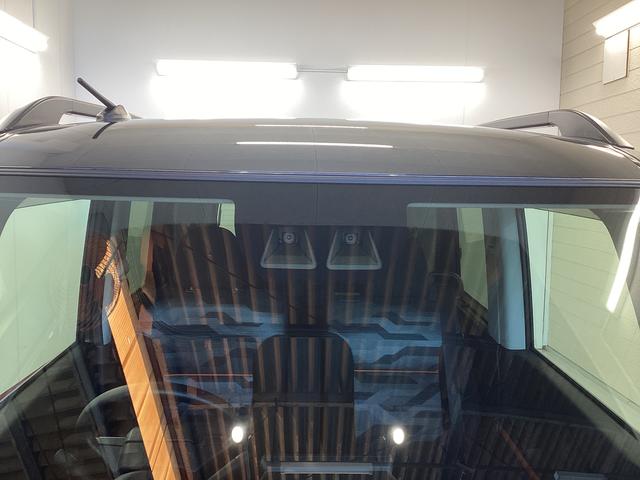 タント ファンクロス　衝突被害軽減ブレーキ　横滑り防止装置　オートハイビーム　アイドリングストップ　ステアリングスイッチ　オートライト　キーフリーシステム　オートエアコン　パノラマカメラ　マット　バイザー（19枚目）