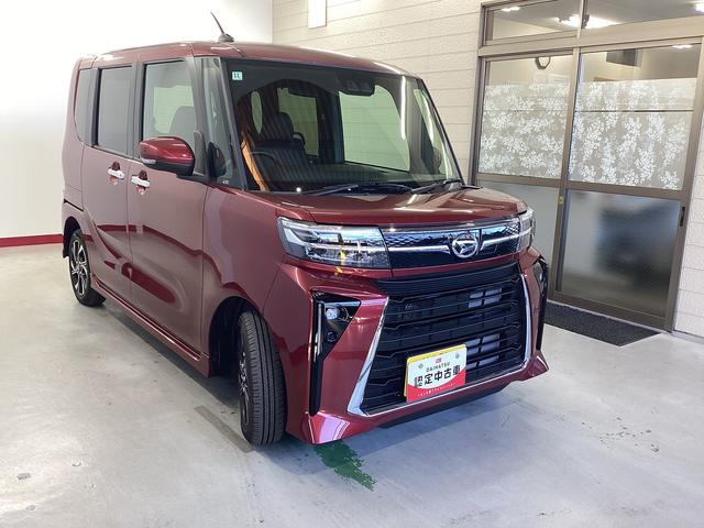 タント カスタムX 衝突被害軽減ブレーキ 横滑り防止装置 オートハイビーム アイドリングストップ ステアリングスイッチ オートライト キーフリーシステム オートエアコン ディスプレイオーディオ(6枚目)