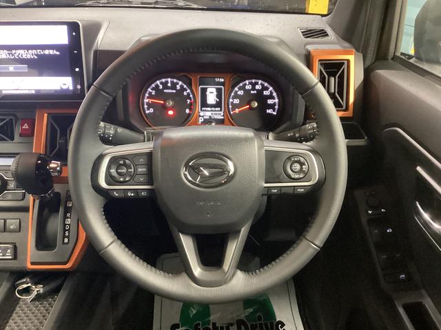 タフト Gターボ 衝突被害軽減ブレーキ 横滑り防止装置 オートハイビーム アイドリングストップ ステアリングスイッチ オートライト キーフリーシステム オートエアコン ナビ ドラレコ パノラマカメラ マット バイザー(27枚目)