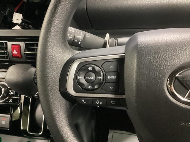 タント カスタムX 衝突被害軽減ブレーキ 横滑り防止装置 オートハイビーム アイドリングストップ ステアリングスイッチ オートライト キーフリーシステム オートエアコン パノラマカメラ マット バイザー(28枚目)