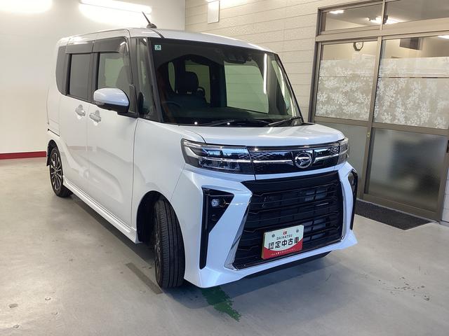 タント カスタムRS 衝突被害軽減ブレーキ 横滑り防止装置 オートハイビーム アイドリングストップ ステアリングスイッチ オートライト キーフリー オートエアコン ナビ ドラレコ パノラマカメラ ETC マット バイザー(6枚目)