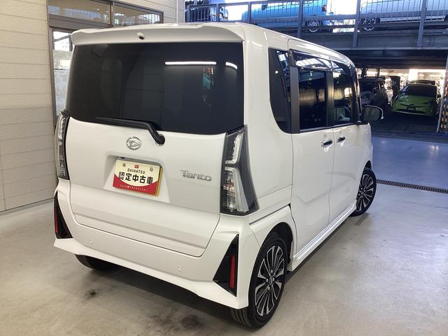 タント カスタムRS 衝突被害軽減ブレーキ 横滑り防止装置 オートハイビーム アイドリングストップ ステアリングスイッチ オートライト キーフリー オートエアコン ナビ ドラレコ パノラマカメラ ETC マット バイザー(8枚目)