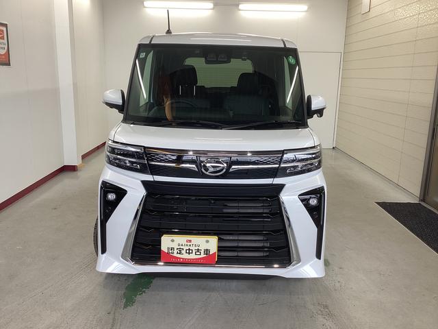 タント カスタムＸ　衝突被害軽減ブレーキ　横滑り防止装置　４ＷＤ　オートハイビーム　アイドリングストップ　ステアリングスイッチ　オートライト　キーフリーシステム　オートエアコン　ナビ　ドラレコ　パノラマカメラ　ＥＴＣ（2枚目）