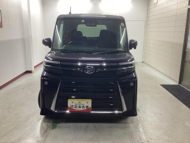 タント カスタムＲＳ　衝突被害軽減ブレーキ　横滑り防止装置　オートハイビーム　アイドリングストップ　ステアリングスイッチ　オートライト　キーフリーシステム　オートエアコン　ナビ　ドラレコ　パノラマカメラ　マット　バイザー（2枚目）