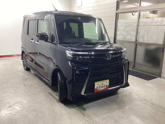 タント カスタムＲＳ　衝突被害軽減ブレーキ　横滑り防止装置　オートハイビーム　アイドリングストップ　ステアリングスイッチ　オートライト　キーフリーシステム　オートエアコン　ナビ　ドラレコ　パノラマカメラ　マット　バイザー（6枚目）